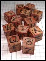 Dice : Dice - 6D - Unknown Letter Dice - JA Collection Mar 2024